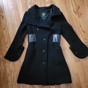 Mackage Wool Coat - black, size small